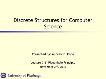 Discrete Structures for Computer Science