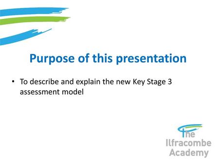 Purpose of this presentation