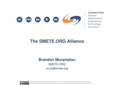 Brandon Muramatsu SMETE.ORG