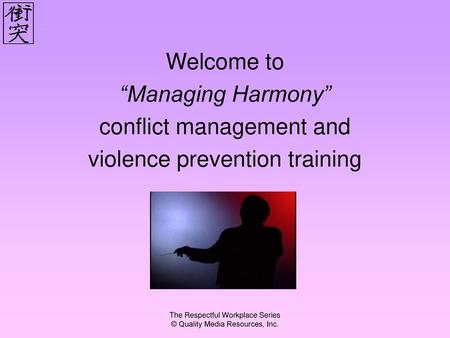 conflict management and violence prevention training