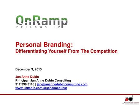 Personal Branding: Differentiating Yourself From The Competition