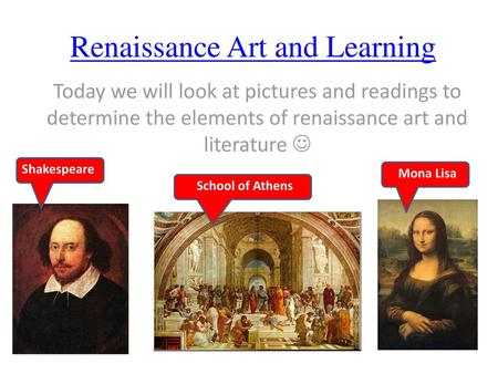 Renaissance Art and Learning