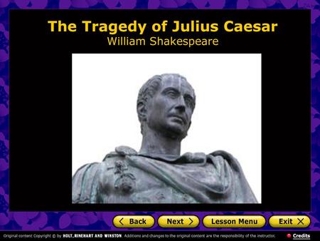 The Tragedy of Julius Caesar William Shakespeare