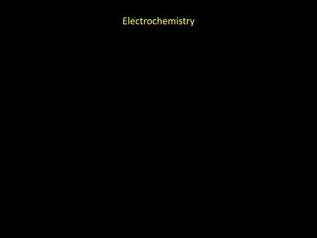 Electrochemistry.