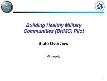 Building Healthy Military Communities (BHMC) Pilot