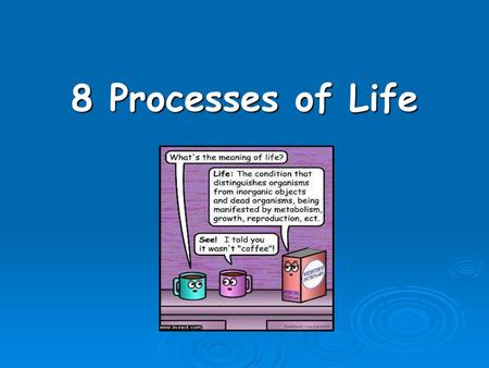 8 Processes of Life.