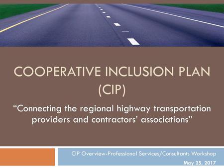 COOPERATIVE INCLUSION PLAN (CIP)