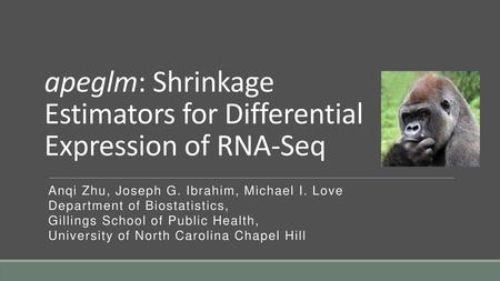 apeglm: Shrinkage Estimators for Differential Expression of RNA-Seq