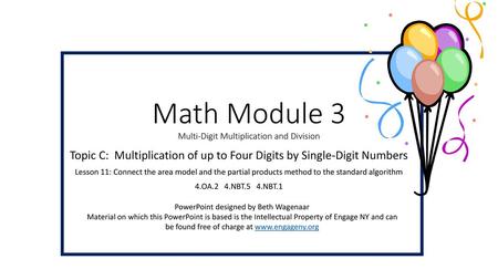 Math Module 3 Multi-Digit Multiplication and Division