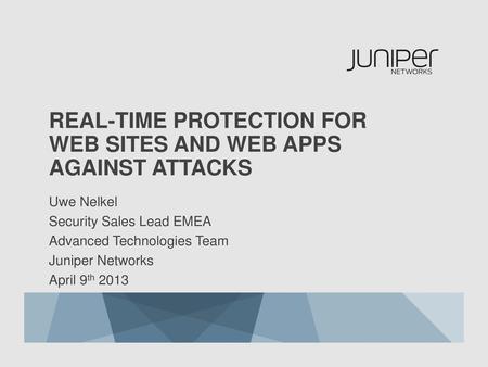 Real-time protection for web sites and web apps against ATTACKS