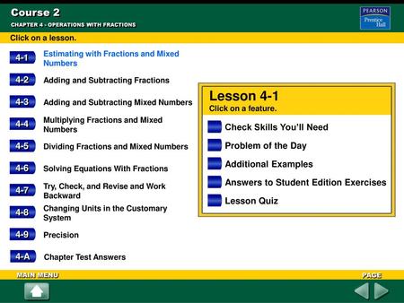 Lesson 4-1 Course Check Skills You’ll Need 4-5