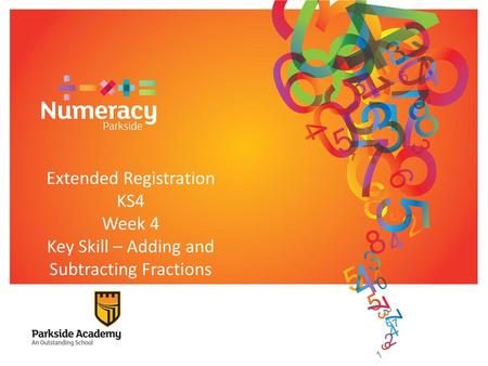 Extended Registration KS4 Week 4