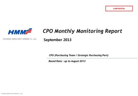 CPO Monthly Monitoring Report