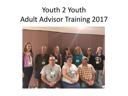 Youth 2 Youth Adult Advisor Training 2017