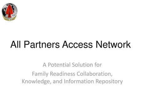 All Partners Access Network