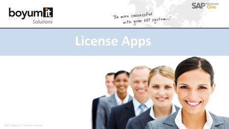 License Apps.