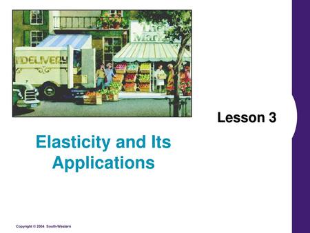 Elasticity and Its Applications