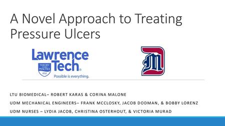 A Novel Approach to Treating Pressure Ulcers