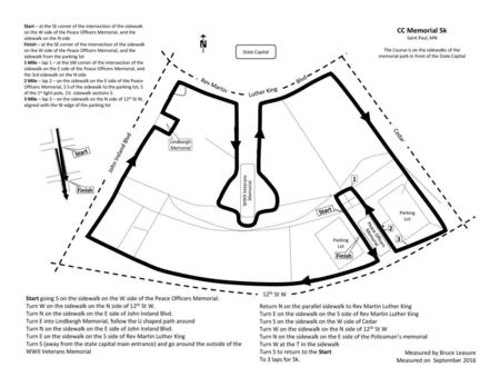 N CC Memorial 5k Blvd Rev Martin Luther King Cedar John Ireland Blvd