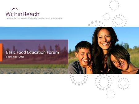 Basic Food Education Forum