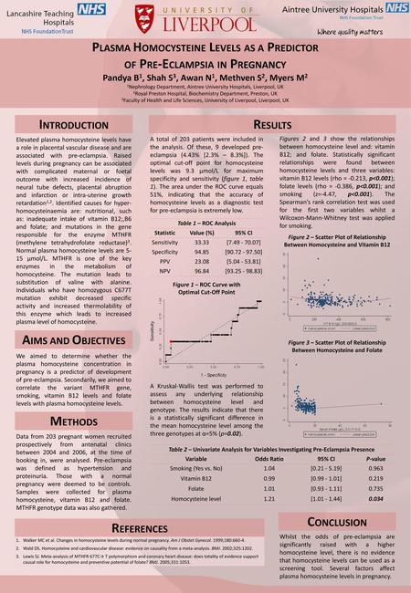 PLASMA HOMOCYSTEINE LEVELS AS A PREDICTOR