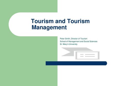 Tourism and Tourism Management