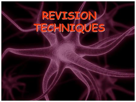 REVISION TECHNIQUES.