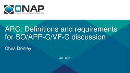 ARC: Definitions and requirements for SO/APP-C/VF-C discussion Chris Donley Date , 2017.