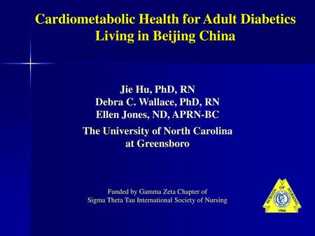 Cardiometabolic Health for Adult Diabetics Living in Beijing China