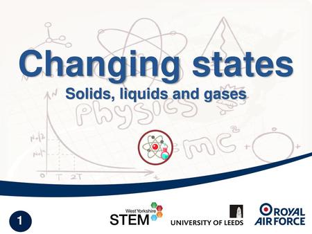 Changing states Solids, liquids and gases