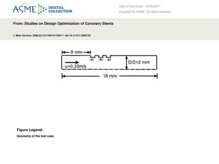 From: Studies on Design Optimization of Coronary Stents