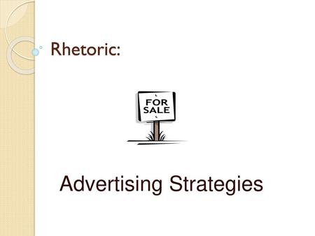 Advertising Strategies