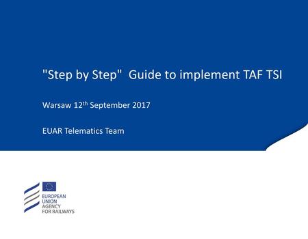 Step by Step Guide to implement TAF TSI