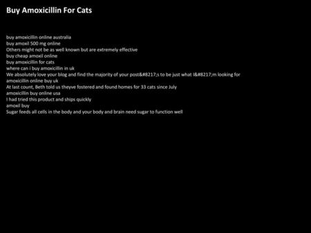 Buy Amoxicillin For Cats