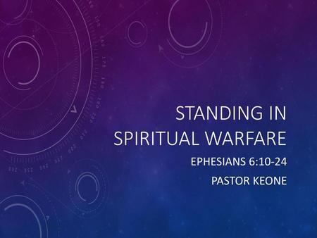 Standing in Spiritual Warfare