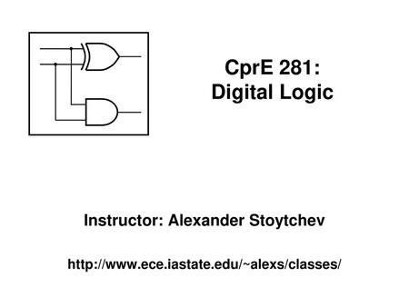 Instructor: Alexander Stoytchev