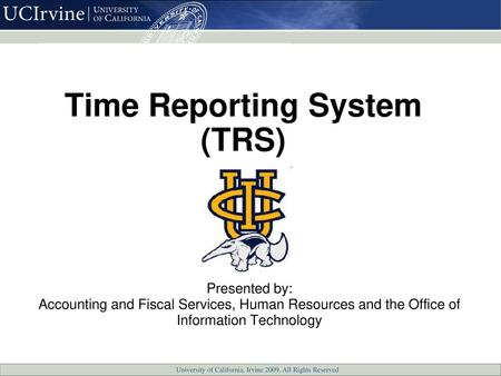 Time Reporting System (TRS)