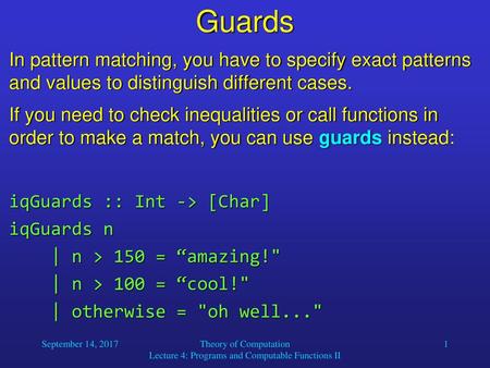 Theory of Computation Lecture 4: Programs and Computable Functions II