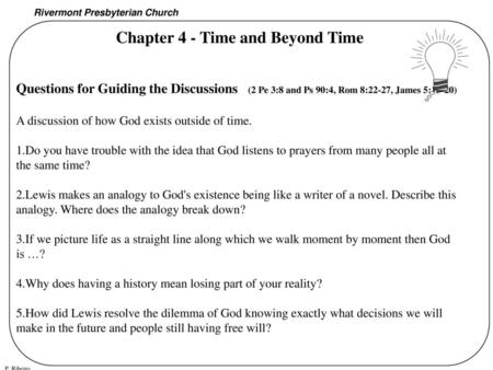 Chapter 4 - Time and Beyond Time