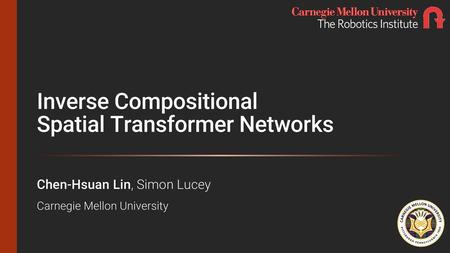 Inverse Compositional Spatial Transformer Networks