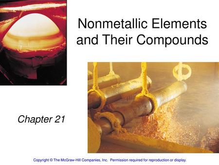 Nonmetallic Elements and Their Compounds