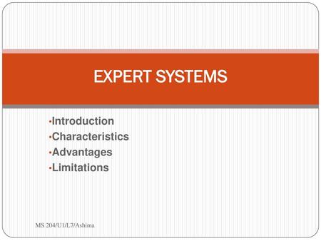 Introduction Characteristics Advantages Limitations