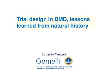 Trial design in DMD, lessons learned from natural history