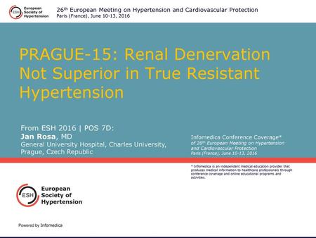 From ESH 2016 | POS 7D: Jan Rosa, MD