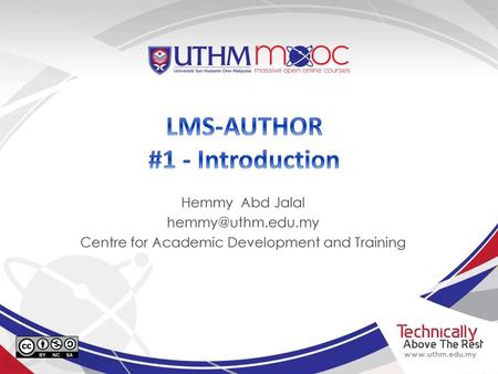 LMS-AUTHOR #1 - Introduction