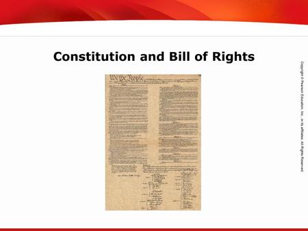 Constitution and Bill of Rights