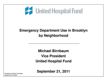 Emergency Department Use in Brooklyn by Neighborhood