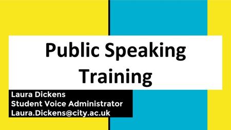 Public Speaking Training