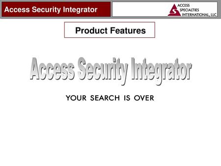 Access Security Integrator