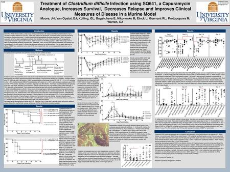 F-246 Treatment of Clostridium difficile Infection using SQ641, a Capuramycin Analogue, Increases Survival, Decreases Relapse and Improves Clinical Measures.